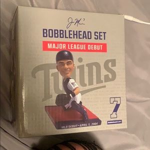 MLB joe Mauer bobble head set